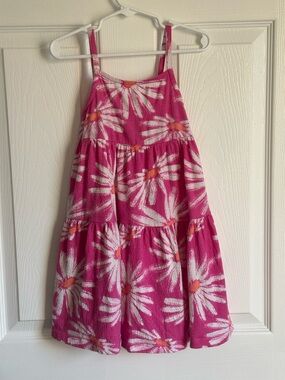 Carter's Child of Mine Toddler Girl Dress Size 3T Pink Flower Dress Cotton Blend
